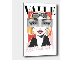 Bonamaison Peinture sur toile, multicolore, 40 x 60 cm - ConÃ§u et fabriquÃ© en Turquie