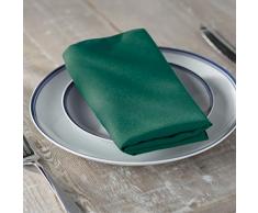 La Popeline de Lin Serviette de Table, Polyester, Polyester, Bleu Sarcelle, 45.7 x 45.7 x 0.04 cm