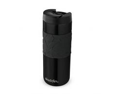Aladdin Easy-Grip Leak-Lock⢠Mug 0.47L Matt Black â Technologie Leak-Lock⢠| Ãtanche | Isotherme | Garde Vos Boissons Chaudes Pendant 4h | en Acier Inoxydable et sans BPA | Passe au Lave-Vaisselle