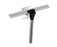 Wenko 23850100 Turbo-Loc Raclette salle de bains Quadro, Acier inoxydable, 23 x 17.5 x 5 cm, Chromé