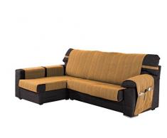 Martina Home Ribera Couvre Chaise Longue, Bras Gauche 32x280x8 cm Doré