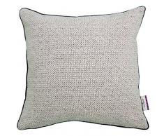 TOM TAILOR 564066 t-Homely Housse de Coussin 40 x 40 cm, Tissu mÃ©langÃ© crÃ¨me/Noir