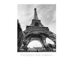 Editions Braun W08149 Affiche Silberman La Tour Eiffel, Paris Papier Gris 60 x 80