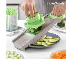 InnovaGoods Mandoline Râpe Pliante 6 en 1 Choppie Vert et Gris, 14,5 x 14 x 16 cm