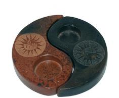 Laroom â Bougeoir en Terre Cuite, Noir et Marron