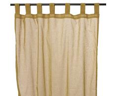 Thedecofactory 119293 Voilage Ficelle, Polyester, 110 x 250 x 3 cm