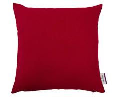Tom Tailor 580814 Dove Housse de coussin Rouge foncé 40 x 40