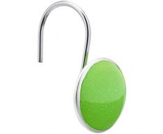 AmazonBasics Crochets pour rideau de douche Bouton, Vert