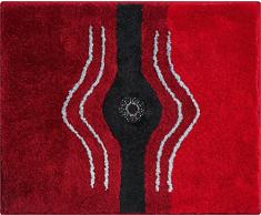 Grund Crystal Light Tapis de Bain, Polyacrylique Ultrasoft, Rubis, 50x60 cm