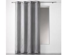 douceur dintÃ©rieur rideau a oeillets 140x260 cm shantung scintille gris