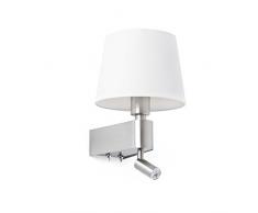 FARO BARCELONA 29976 Room Lampe Applique Blanche avec Lecteur LED