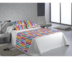 Jlarrainzar Pinceau Couvre-lit boutis Moderne Cama 150 (245 x 260 + 2/50 x 50 cm) Multicolore