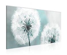 Tableau decoration murale Fleurs de pissenlit - XXL Impression sur Toile Salon Appartment 1 Parties - prÃªt Ã accrocher - 207112b