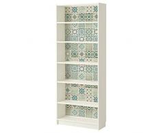 Walplus Vert Carreaux Autocollant Mural - Multicolore, 63.5 x 63.5 x 5 cm