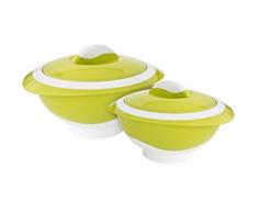 Pinnacle CO198 734A Plat de Service Isotherme PM/mm Plastique Vert Olive 1L/0.5L