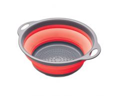 Kitchen Craft CWGCOLRED Passoire, Silicone, Rouge, 32 x 32 x 22 cm