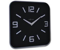 NeXtime 8149zw Shoko Horloge Verre Noir 43,0 x 43,0 x 3,2 cm