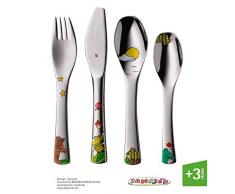 WMF 1294106040 Set de 4 Couverts Enfants, Acier Inoxydable, Multicolore, 21,5 x 15,5 x 2,5 cm