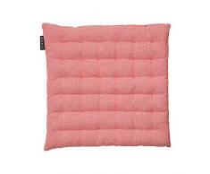 Linum PEPPER Coussin de Siege, Coton, Rouge Corail, 40 x 40 cm