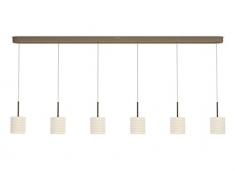 Philips 373080616 Lampe suspendue, Metal, Verre, 4.5 W, Bronze, Blanc