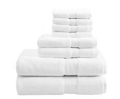 ORPHEEBS, Blanc, Serviettes et Draps de Bain, Divers Dimensions, 660 GR/m², 100% Coton peigné et Fils zéro Twist Hotel Spa (1 pièces 100x150 cm)