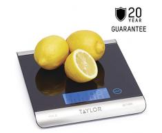 Taylor TYPSCALE15HC Pro Balance de cuisine haute capacité avec fonction tare Acier inoxydable 15 kg