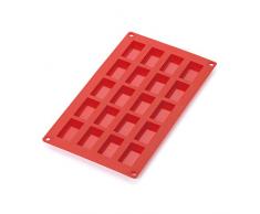 Lékué 0621020R01M022 Moule à Pataisseries Financiers 20 Cavites Silicone Platine