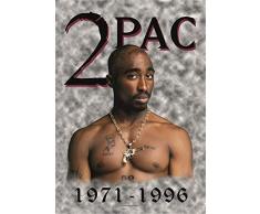 biow ORLD MerchandisingÂ âÂ Tupac Poster Tissu 1971â1996Â 75Â x 110Â cm