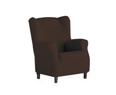 Eysa Dorian bi-élastique Housse de Fauteuil Repose-téte 07-Marron, Chenille, 37x9x29 cm