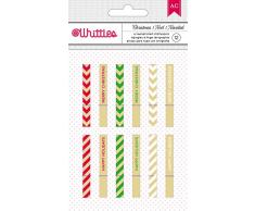 American Crafts Merry Christmas Xmas-Christmas Pinces Ã Linge, Acrylique, Multicolore