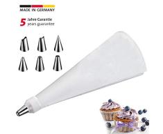Westmark 31002260 Poche Ã Douille Acier Inoxydable/PolypropylÃ¨ne Blanc 25 x 11,5 x 11,5 cm Set de 8