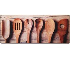Casâme Tapis de Cuisine Motif Cuillères en Bois