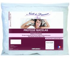 Nuit de France 329376 120/190 Protège Matelas Coton/Polyester Blanc 190 x 120 x 1 cm