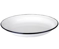 Ibili 912936 Assiette en acier Ã©maillÃ© vitrifiÃ© Blanche 36 cm