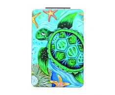Allen Designs Miroir Motif Tortue, Multicolore, 9.3Â x 6.2Â x 1.2Â cm