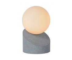 Lucide 45561/01/36 Lampe de Table Métal 5 W Gris/Opalin