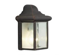 Brilliant AG 44280/55 Newport Applique Murale ExtÃ©rieure MÃ©tal/Verre 53 W E27 Rouille