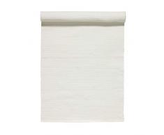 Linum UNI Chemin de Table, Coton, Blanc, 45 x 150 cm