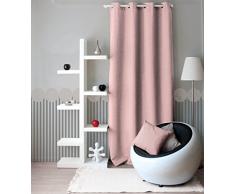 Enjoy Home 2015VR140240 Rideau Bachette Polyester avec 8 Åillets 140x240cm Vieux Rose, 240x140 cm
