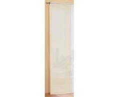 Gardinenbox 85589 - Panneau Japonais Transparent - Coulissant - avec Fixations - Rose, Ivoire, 245 x 60 cm