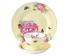 Miranda Kerr par Royal Albert JoyÂ âÂ Tasse, Soucoupe et Assiette 20Â cm, Jaune, Lot de 3