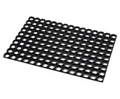 Addis Nid dabeille Paillasson avec Heavy Duty 100% en Caoutchouc, Noir, 60Â x 40Â cm