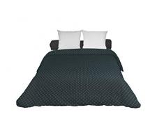 Soleil docre Lorenzo Couette, Polycoton, Bleu, 220 x 240 cm