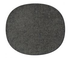 Hey-Sign Eames Plastic sidechair Coussin de Chaise, Laine Vierge, Anthracite 01ar, 35x31x0,5 cm
