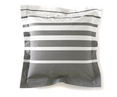 Blanc des Vosges Grand Large Taie carrée Coton Acier 65 x 65 cm