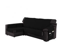 Martina Home Ribera Couvre Chaise Longue, Bras Gauche 32x240x8 cm Noir