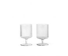 Ferm Living 100488211 Verre Ã vin, Verre, Transparent, H 12,5cm x Ã 7,5cm