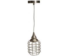 interfan Steel lampe suspension e27, couleur nickel satinÃ©