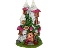 Nemesis Now Figurine de Maison de fée Honeysuckle Heights 28 cm Blanc Taille 21 cm