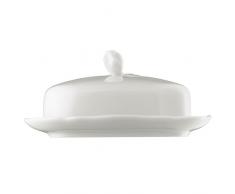 Hutschenreuther 02013-800001-15169 Beurrier 250 g, Porcelaine, Blanc, 20,9 x 14 x 11,2 cm